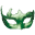 Зелена карнавална маска